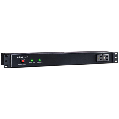 CyberPower RKBS15S2F12R Rackmount surge protector, 15-Amp, 3600 Joules, 12 NEMA 5-15R outlets CyberPower RKBS15S2F12R Rackmount surge protector, 15-Amp, 3600 Joules, 12 NEMA 5-15R outlets
